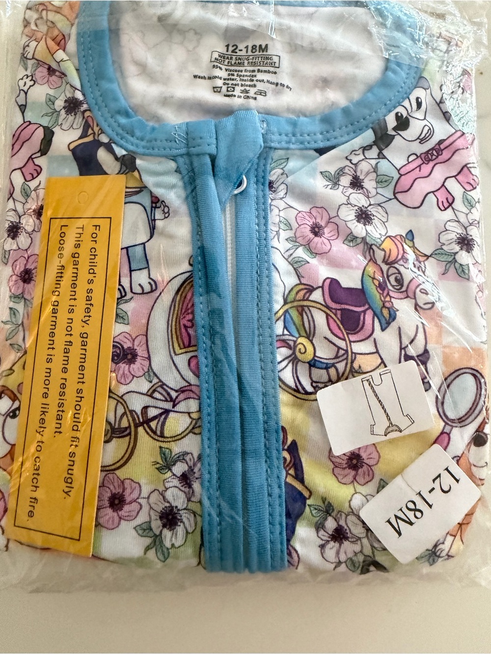 Bamboo Sleeper Shorty- Bluey and Friends! NEW